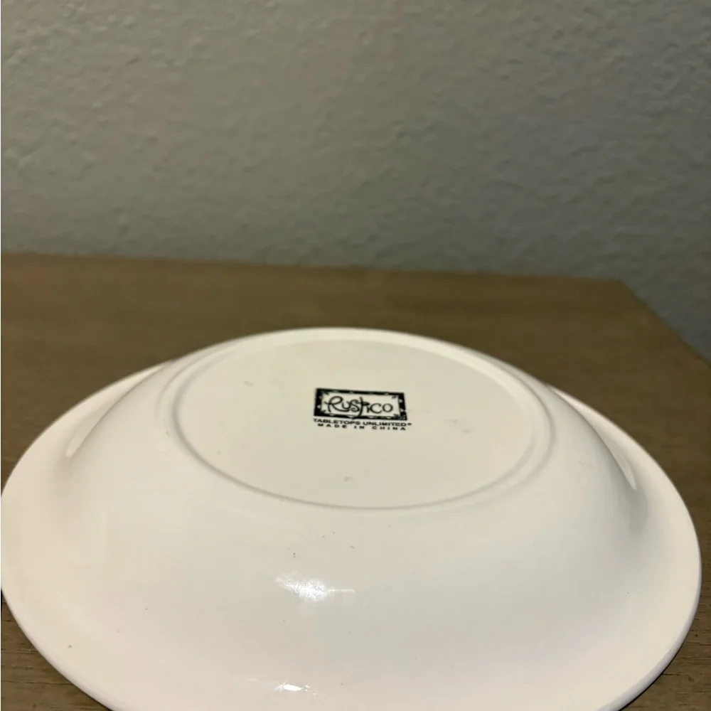 Colorful Ceramic Plates with Floral Design